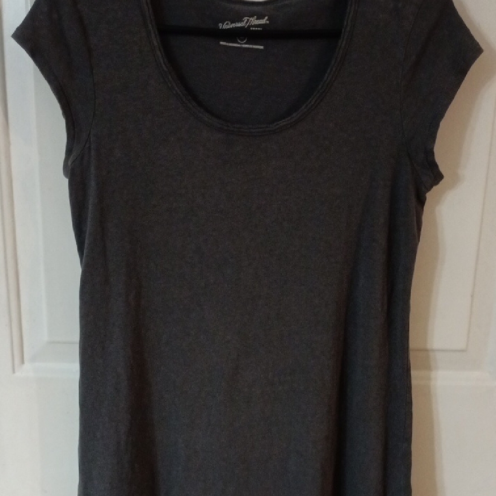 Universal Thread Charcoal Short Sleeve T-shirt Dress